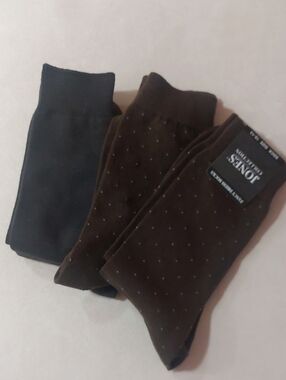 Jones New York Men's Brown & Black Dress Sock 3-Pack